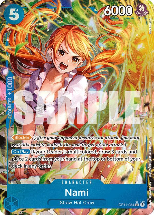 Nami (Alternate Art) OP11-054 - A Fist of Divine Speed - Foil