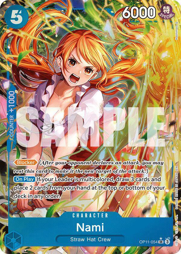 Nami (Alternate Art) OP11-054 - A Fist of Divine Speed - Foil