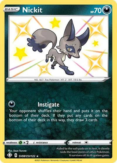 Nickit SV081/SV122 - Shining Fates: Shiny Vault - Holofoil