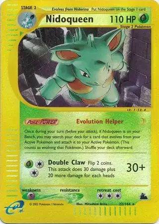 Nidoqueen 22/144 - Skyridge - Reverse Holofoil