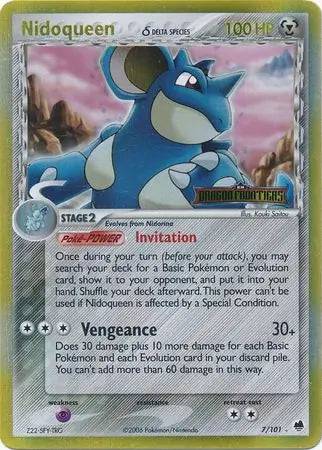Nidoqueen (Delta Species) 7/101 - EX Dragon Frontiers - Reverse Holofoil