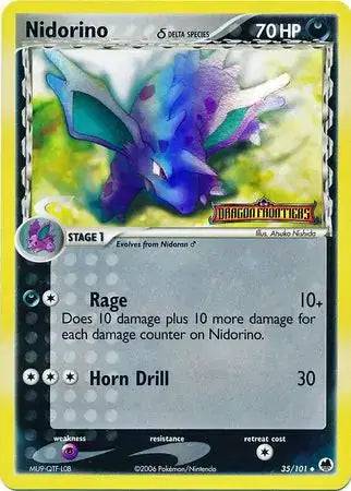 Nidorino 35/101 - EX Dragon Frontiers - Reverse Holofoil