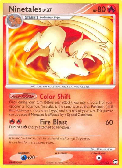 Ninetales Lv.37 32/123 - Mysterious Treasures - Normal