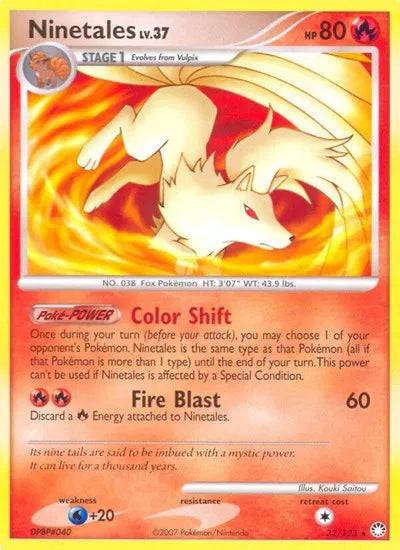 Ninetales Lv.37 32/123 - Mysterious Treasures - Normal