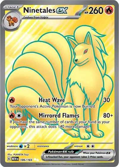 Ninetales ex 186/165 - Scarlet & Violet 151 - Holofoil