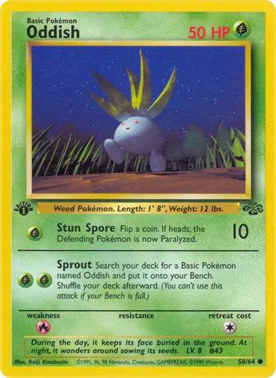 Oddish 58/64 - Jungle (1st Edition) - Normal