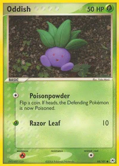 Oddish 68/101 - EX Hidden Legends - Normal