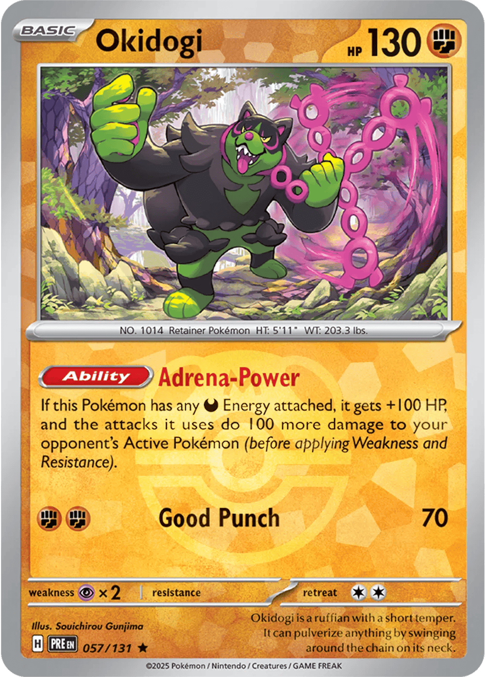 Okidogi 057/131 - Prismatic Evolutions - Master Ball Pattern