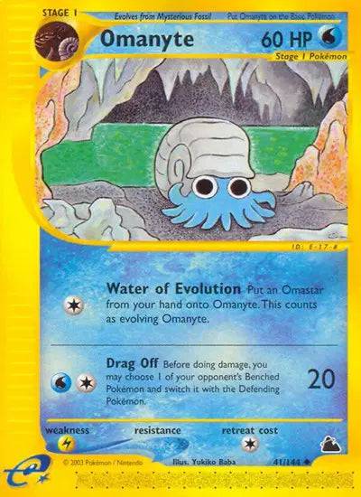 Omanyte 41/144 - Skyridge - Normal