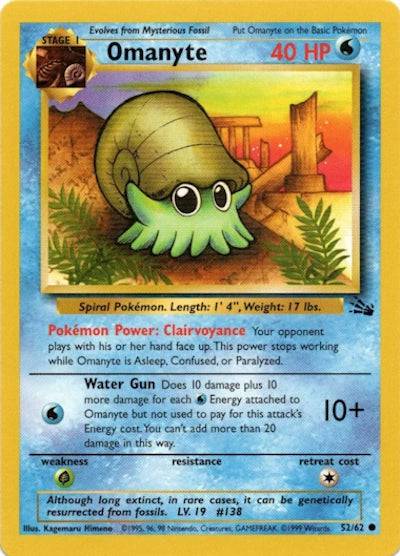 Omanyte 52/62 – Fossil (Unlimited) – Normal