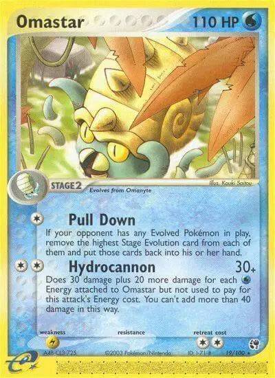 Omastar 19/100 - EX Sandstorm - Normal