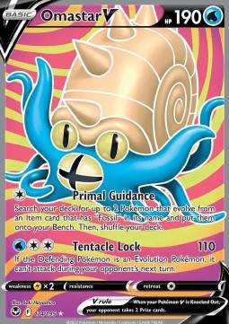 Omastar V 174/195 - Silver Tempest - Holofoil