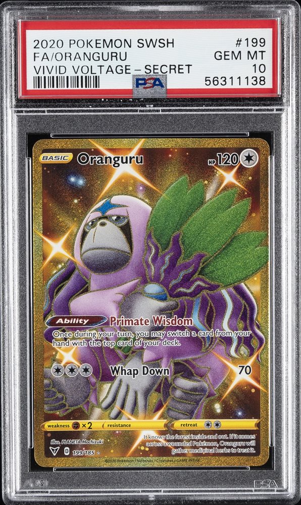Oranguru (PSA 9) 199/185 - Vivid Voltage - Holofoil