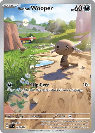 Paldean Wooper 102/094 - Phantasmal Flames - Holofoil