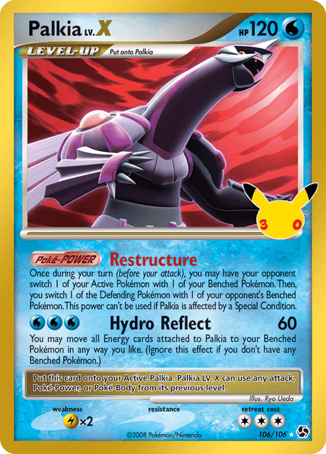 Palkia Lv.X 106/106 - 30th Celebration: Classic Collection - Holofoil