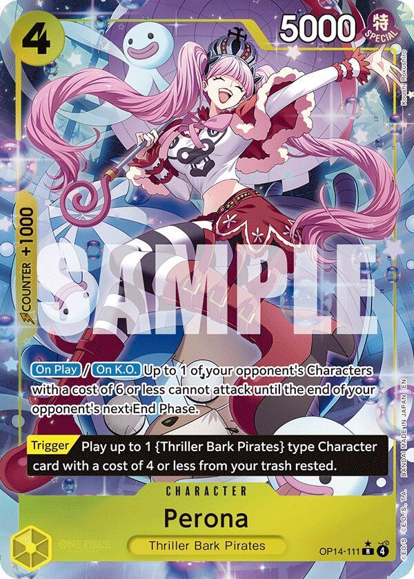 Perona (Alternate Art) OP14-111 - The Azure Sea's Seven - Foil