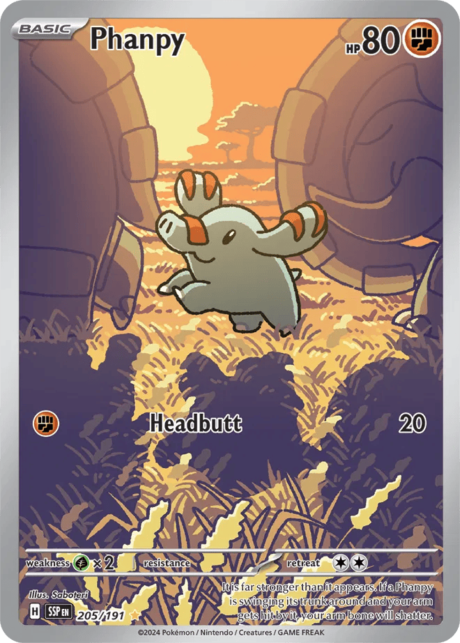 Phanpy 205/191 - Surging Sparks - Holofoil