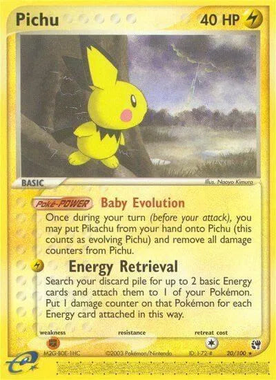 Pichu 20/100 - EX Sandstorm - Normal