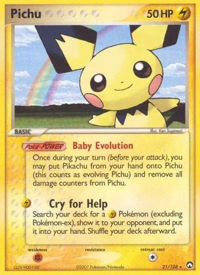 Pichu 21/108 - EX Power Keepers - Normal