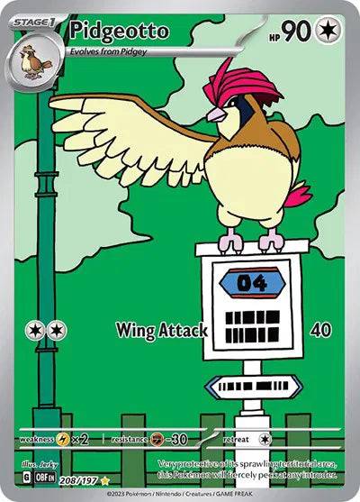 Pidgeotto 208/197 – Obsidian Flames – Holofoil
