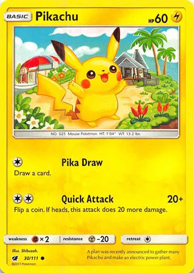 Pikachu 30/111 - Crimson Invasion - Normal