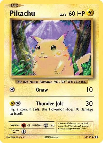 Pikachu 35/108 - Evolutions - Normal
