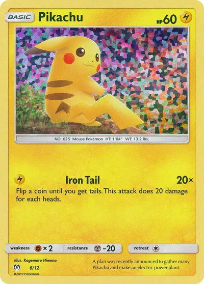 Pikachu 6/12 - McDonald's Promos 2019 - Holofoil