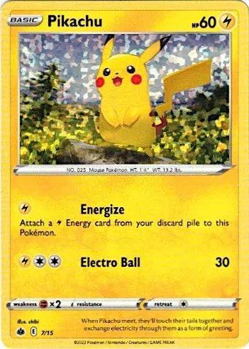 Pikachu 7/15 - McDonald's Promos 2022 - Holofoil