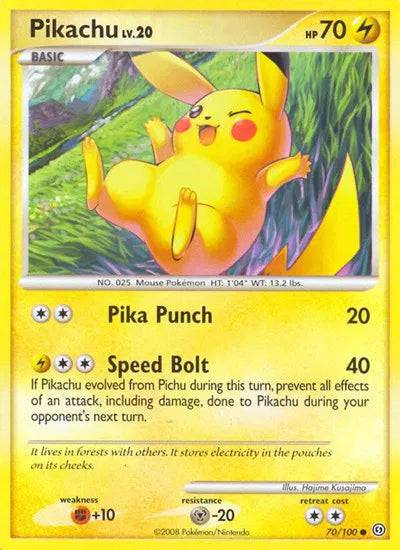 Pikachu Lv.20 70/100 - Stormfront - Normal