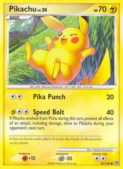 Pikachu Lv.20 70/100 - Stormfront - Normal