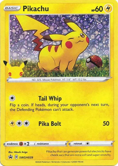 Pikachu SWSH039 - Sword & Shield Promo - Holofoil