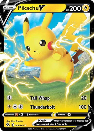 Pikachu V 086/264 - Fusion Strike - Holofoil