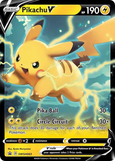 Pikachu V SWSH063 - Sword & Shield Promo - Holofoil