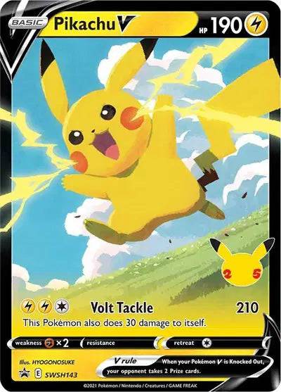 Pikachu V SWSH143 - Sword & Shield Promo - Holofoil
