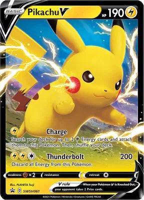 Pikachu V SWSH061 - Sword Shield Promo - Holofoil