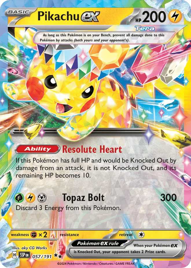 Pikachu ex 057/191 - Surging Sparks - Holofoil