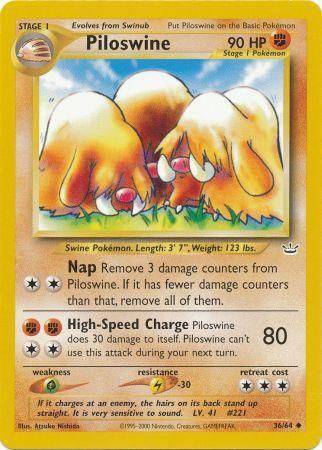 Piloswine 36/64 - Neo Revelation (Unlimited) - Normal