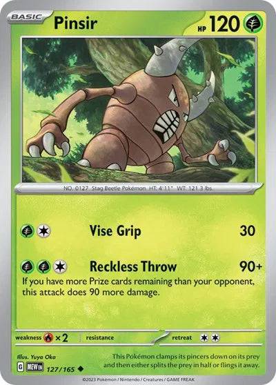 Pinsir 127/165 - Scarlet & Violet 151 - Reverse Holofoil