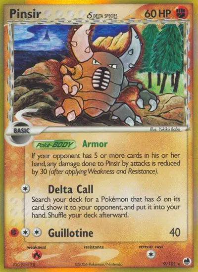 Pinsir 9/101 - EX Dragon Frontiers - Holofoil