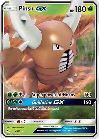 Pinsir GX 6/68 - Hidden Fates - Holofoil