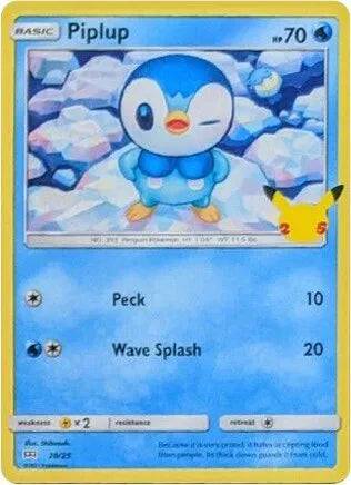 Piplup 20/25 - McDonald's 25th Anniversary Promos - Holofoil