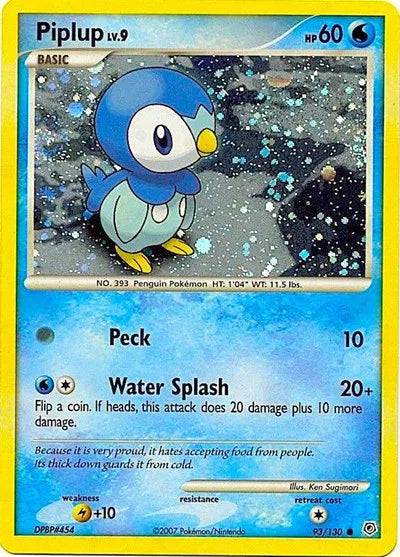 Piplup Lv.9 93/130 - Diamond & Pearl - Cosmos Holo