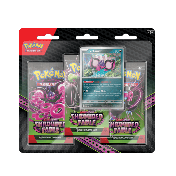 Pokémon Shrouded Fable: 3-Pack Blister - Pecharunt