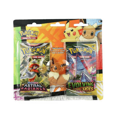 Pokémon Back to School: 2-Pack Blister - Eevee Eraser