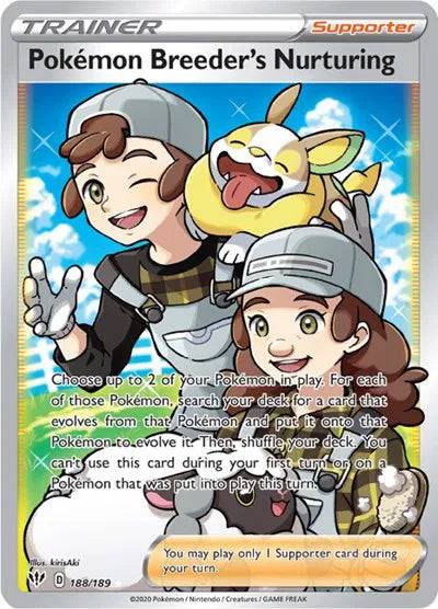 Pokemon Breeder's Nurturing 188/189 - Darkness Ablaze - Holofoil