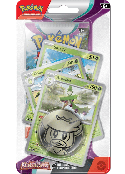Pokémon Paldea Evolved: Premium Checklane Blister - Arboliva