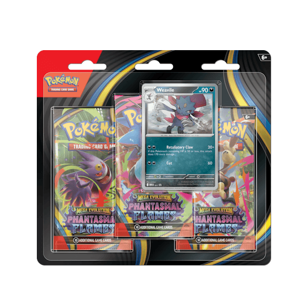 Pokémon Phantasmal Flames: 3-Pack Blister - Weavile