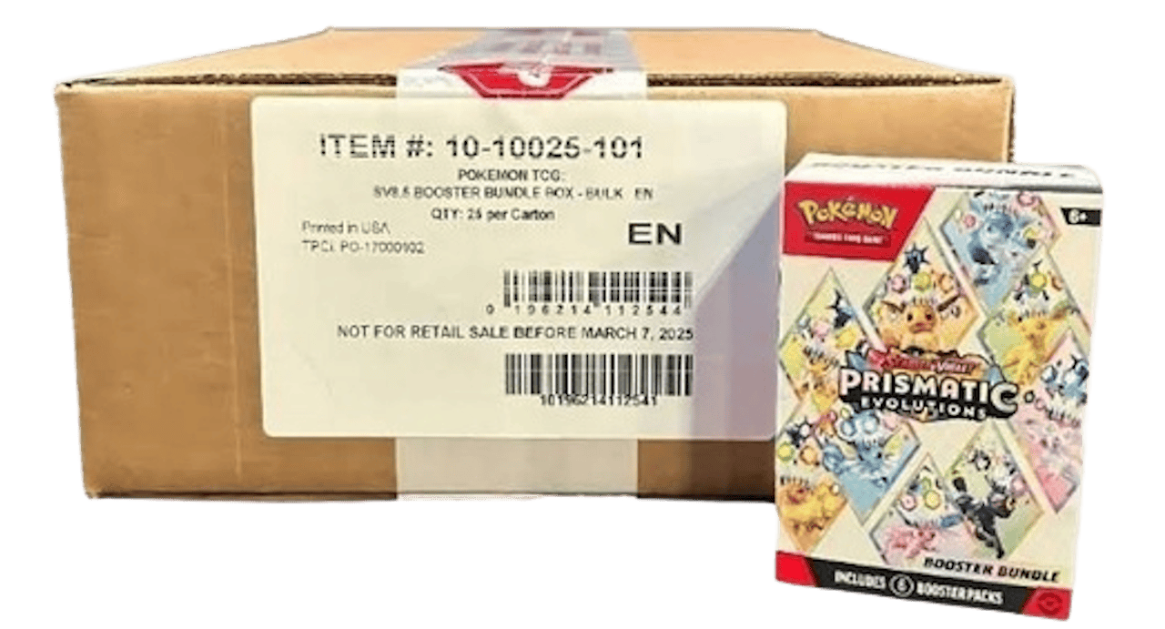 Pokémon Prismatic Evolutions: Booster Bundle Case 25x