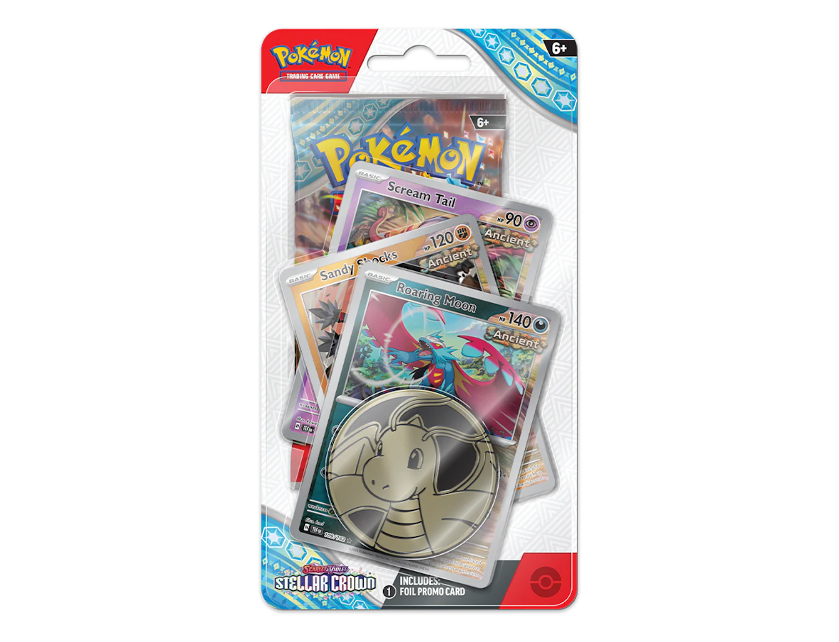 Pokémon Sternenkrone: Premium Checklane Blister – Brüllender Mond