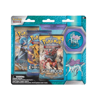 Pokémon Suicune: Pin 3-Pack Blister